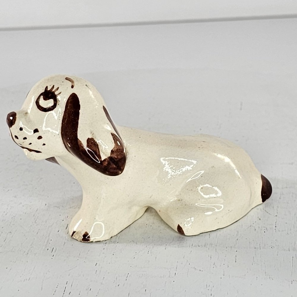 Vintage Rio Hondo Dog Puppy Pottery Figurine